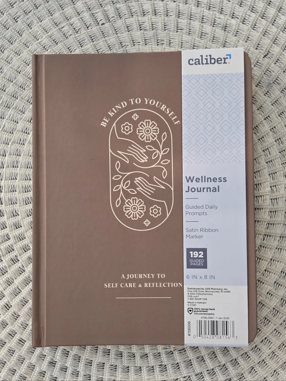 Caliber Wellness Journal - Be Kind To Yourself With Satin Ribbon Marker
